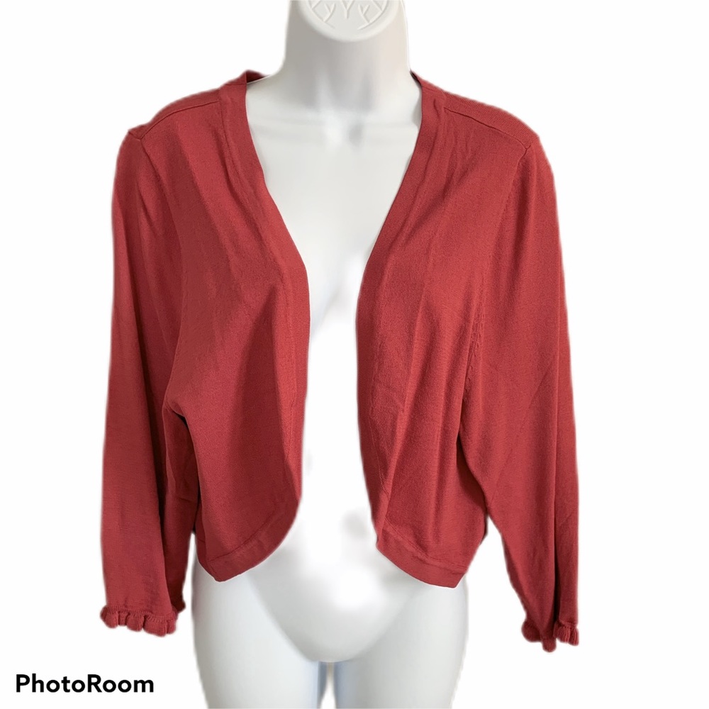 NWT White House Black Market Pink Shrug Sweater 2x